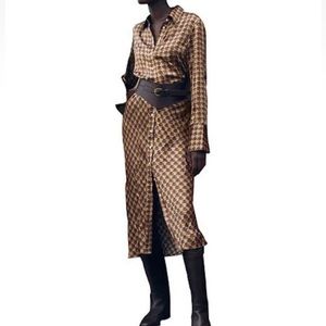 Banana Republic Enchant Midi Silk Shirtdress